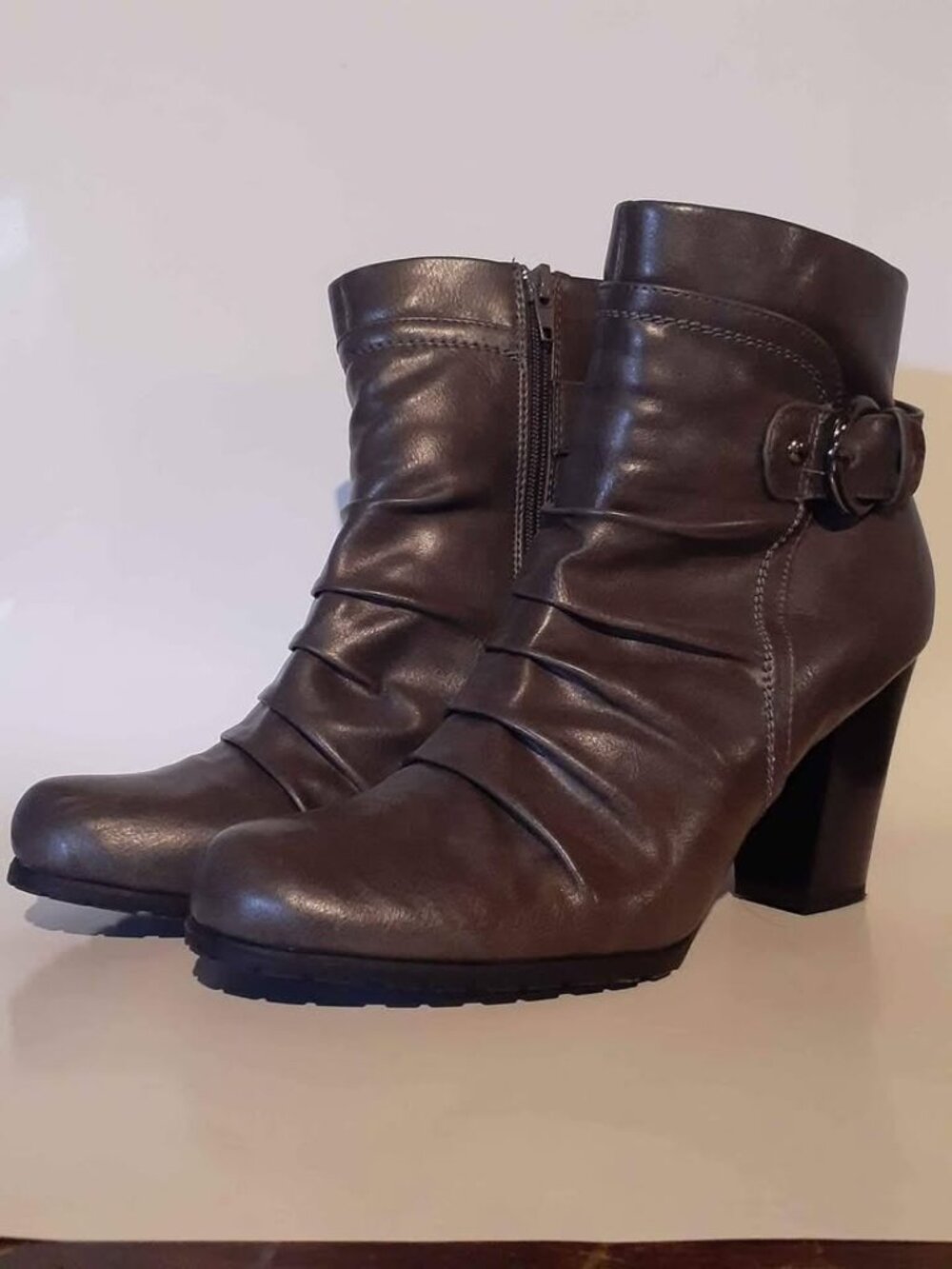 Dark gray booties size 11 (fits like a size 10)